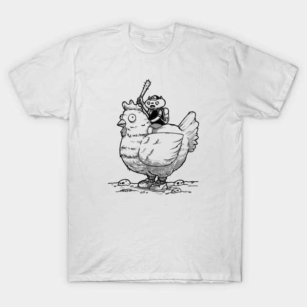 Chicken Attack! T-Shirt by pigboom